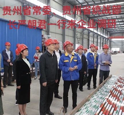 貴州省常委、貴州省統(tǒng)戰(zhàn)部長嚴(yán)朝君一行來企業(yè)調(diào)研